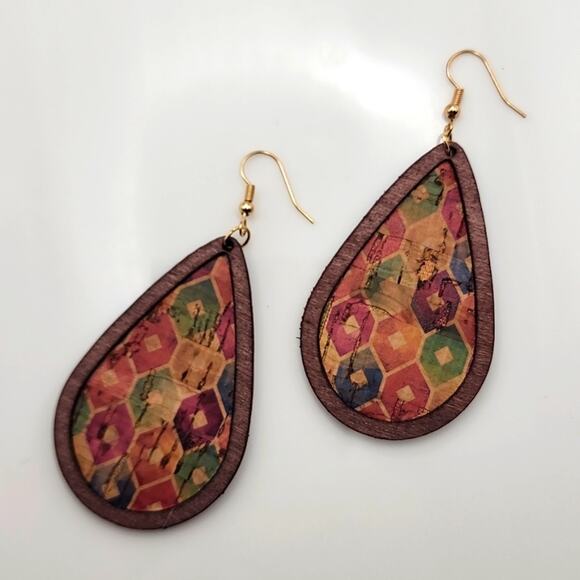 Boho Teardrop Earrings - Picture 2 of 3